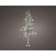 Sapin lumineux enneigé LED blanc chaud 210 cm LUMINEO