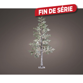 Sapin lumineux enneigé LED blanc chaud 210 cm LUMINEO