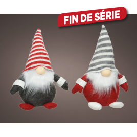 Gnome en polyester LED 11 x 17 x 24 cm LUMINEO