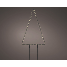 Triangle sur support avec LED blanc chaud 18 x 27 cm LUMINEO