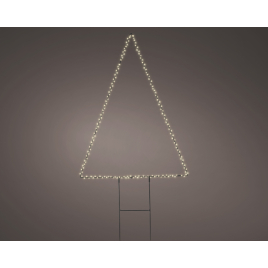 Triangle sur support avec LED blanc chaud 52,5 x 77 cm LUMINEO