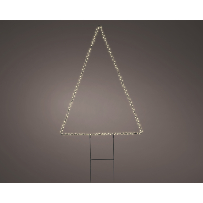 Triangle sur support avec LED blanc chaud 52,5 x 77 cm LUMINEO