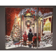 Paravent de Noël LED blanc chaud en MDF 48 x 38 cm LUMINEO