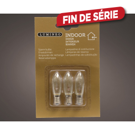 Ampoule de rechange 7 lm 3 W 3 pièces LUMINEO