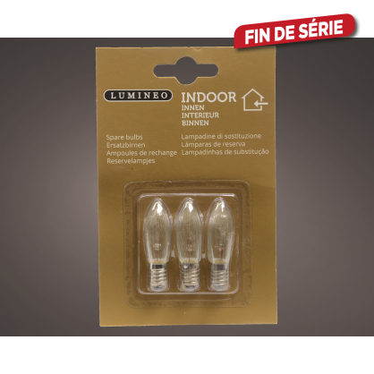 Ampoule de rechange 7 lm 3 W 3 pièces LUMINEO