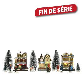 Set de maisons avec figurines LED LUMINEO