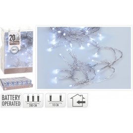 Guirlande fixe intérieure LED blanc froid 1,9 m