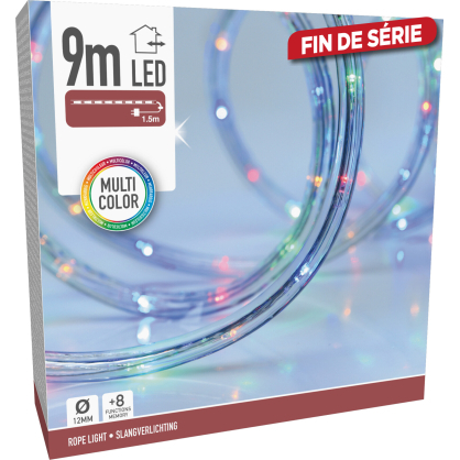 Tube lumineux 8 fonctions LED multicouleur 9 m