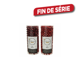 Guirlande de perles rouge 9 m DECORIS