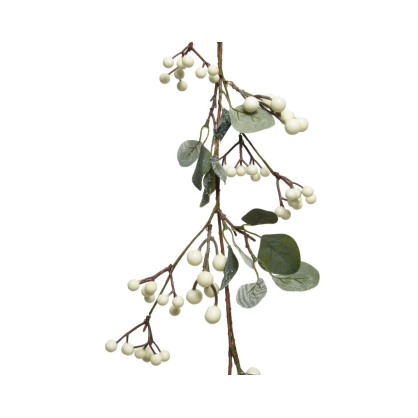 Gurilande en eucalyptus avec baies blanches 1,3 m