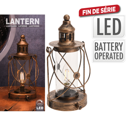 Lanterne LED blanc chaud dimmable Ø 12 x 27 cm