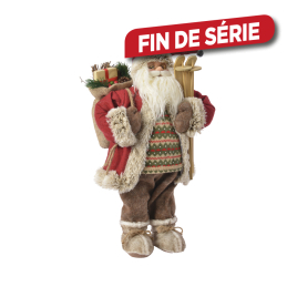 Père Noël rouge country 60 cm DECORIS