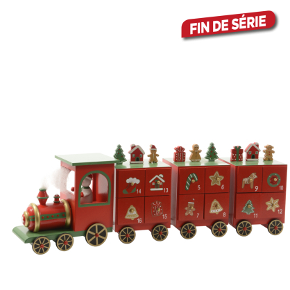 Calendrier de l'avent train DECORIS