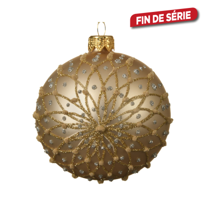 Boule de Noël en verre perle Ø 8 cm DECORIS