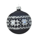 Boule de Noël en verre bleu nuit Ø 8 cm DECORIS