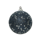 Boule de Noël en mousse avec étoiles bleu nuit Ø 8 cm DECORIS