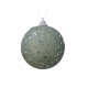 Boule de Noël en mousse avec étoiles vert mousse Ø 8 cm DECORIS