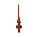 Cimier en verre rouge brillant Ø 6 x 26 cm DECORIS