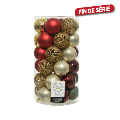 Set de boules de Noël incassables Ø 6 cm 37 pièces DECORIS