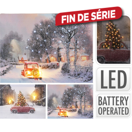 Tableau Sapin LED 40 x 30 cm