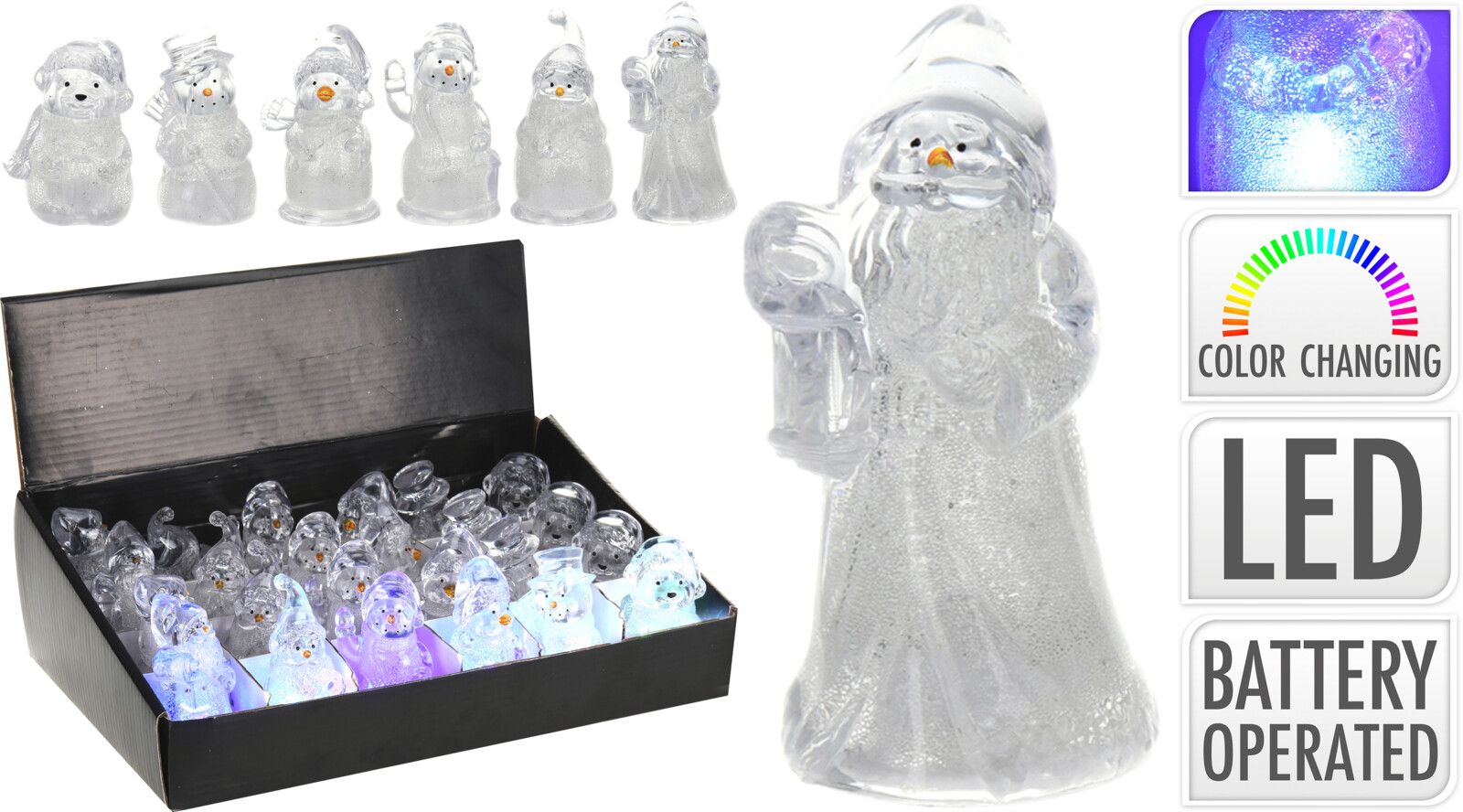 Figurine Lumineuse Acrylique Led Lumineo