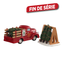 Set de figurines livraison de sapins 2 pièces LEMAX