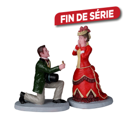 Set de figurines demande en mariage 2 pièces LEMAX