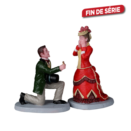 Set de figurines demande en mariage 2 pièces LEMAX