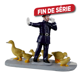 Figurine policier et canards LEMAX