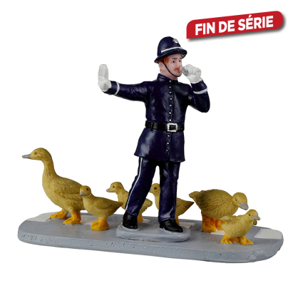 Figurine policier et canards LEMAX