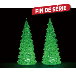 Sapin de Noël lumineux 17,5 cm 2 pièces LEMAX