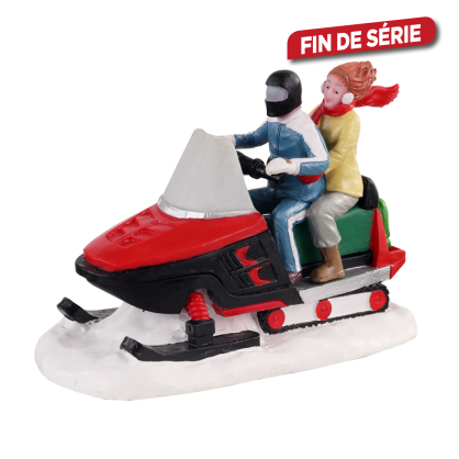 Figurine duo en motoneige LEMAX