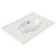 Plan de toilette Cup blanc brillant 70 cm ALLIBERT