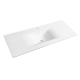 Plan de toilette Soft blanc brillant 120 cm ALLIBERT