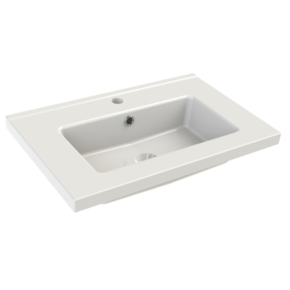 Plan de toilette Small blanc brillant 60 cm ALLIBERT