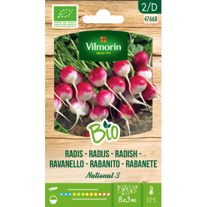 Semences de radis National 3 Bio VILMORIN