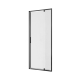 Porte de douche pivotante extensible transparente Laja noire 80 x 200 cm ALLIBERT