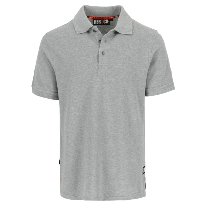 Polo à manches courtes Levi gris clair S HEROCK