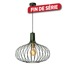 Suspension Manuela verte Ø 50 cm E27 60 W LUCIDE