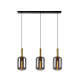 Suspension Joanet fumée E27 3 × 40 W LUCIDE