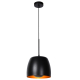 Suspension Nolan noire Ø 24 cm E27 40 W LUCIDE