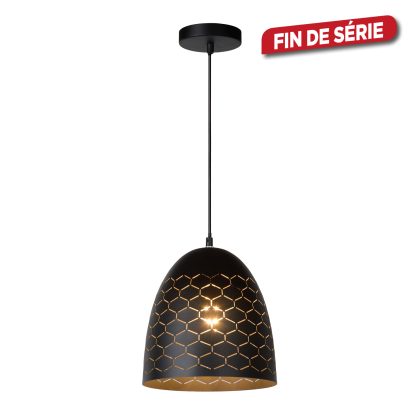 Suspension Galla noire Ø 25 cm E27 40 W LUCIDE