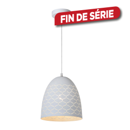 Suspension Galla blanche Ø 25 cm E27 40 W LUCIDE