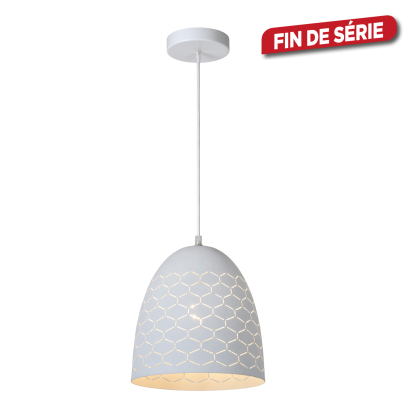 Suspension Galla blanche Ø 25 cm E27 40 W LUCIDE