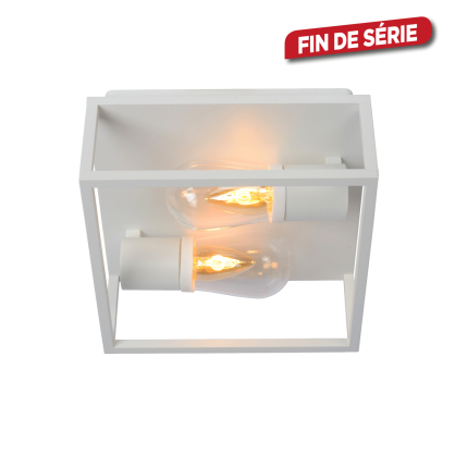 Plafonnier pour salle de bain Carlyn blanc E14 2 × 6 W LUCIDE