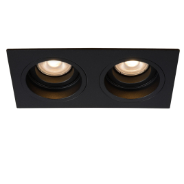 Spot encastrable Embed noir GU10 2 × 50 W LUCIDE