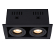 Spot encastrable Chimney noir GU10 2 × 50 W LUCIDE