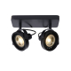 Spot LED Tala noir dimmable GU10 2 × 12 W LUCIDE