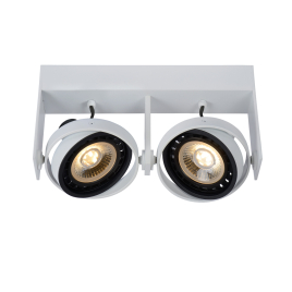 Spot LED Griffon blanc dimmable GU10 2 × 12 W LUCIDE