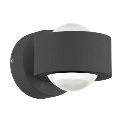 Applique LED Ono 2 anthracite 2 × 2,5 W EGLO